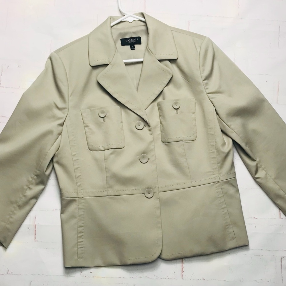 Talbots : Women's Tan Jacket blazer size12